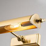 Светильник для картин цвета состаренная латунь с широким плафоном на прямоугольном основании Elstead Lighting варинант исполнения - 8 | Loft Concept в Волгограде