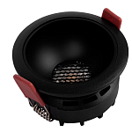 Встраиваемый спот светодиодный круглый черного цвета с углублением Ombra Lux  варинант исполнения - 4 | Loft Concept в Волгограде