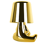 Настольная лампа фигурная золотого цвета с гладким абажуром Высота 16 см Sophia варинант исполнения - 4 | Loft Concept в Волгограде