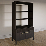 Стеллаж Primo с ящиками Темный орех варинант исполнения - 2 | Loft Concept в Волгограде