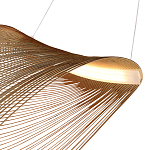 Подвесной светильник фигурный из деревянных прутьев Ecofriendly Light Source варинант исполнения - 4 | Loft Concept в Волгограде