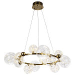 Дизайнерская кольцевая люстра с гирляндой внутри стеклянных плафонов Iona Garland Chandelier 12 варинант исполнения - 2 | Loft Concept в Волгограде