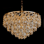 Люстра каскадная с подвесками в форме колец Galaxy of Light варинант исполнения - 3 | Loft Concept в Волгограде