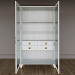 Дизайнерский шкаф витрина Elsa Dreams White с 4-мя ящиками варинант исполнения - 5 | Loft Concept в Волгограде