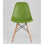 Пластиковый стул на ножках из массива бука Eames Green варинант исполнения - 4 | Loft Concept в Волгограде
