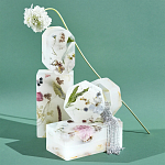 Шкатулка из эпоксидной смолы с цветами белая Epoxy Resin Flowers Box White варинант исполнения - 4 | Loft Concept в Волгограде