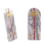 Сувенир Погон МВД из натурального камня мрамор Souvenir Epaulets варинант исполнения - 3 | Loft Concept в Волгограде