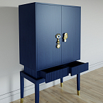 Кабинетный шкаф Elsa Dreams Blue с 2-мя ящиками варинант исполнения - 2 | Loft Concept в Волгограде
