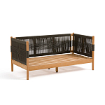 Садовый диван из тикового дерева и веревок Оreon варинант исполнения - 4 | Loft Concept в Волгограде