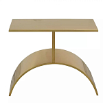 Дизайнерский журнальный стол золотой на полукруглом основании Wecaben варинант исполнения - 2 | Loft Concept в Волгограде