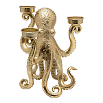 Подсвечник золотой Осьминог Gold Octopus Candlestick  варинант исполнения - 1 | Loft Concept в Волгограде
