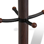 Вешалка коричневая с круглым основанием и черными металлическими крючками Industrial Metal Rust варинант исполнения - 2 | Loft Concept в Волгограде