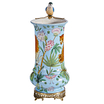 Ваза из фарфора с птицей на бронзовой ветке Garden of Eden варинант исполнения - 4 | Loft Concept в Волгограде