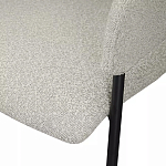 Стул мягкий с подлокотниками Chair Gray Upholstery Boucle варинант исполнения - 7 | Loft Concept в Волгограде