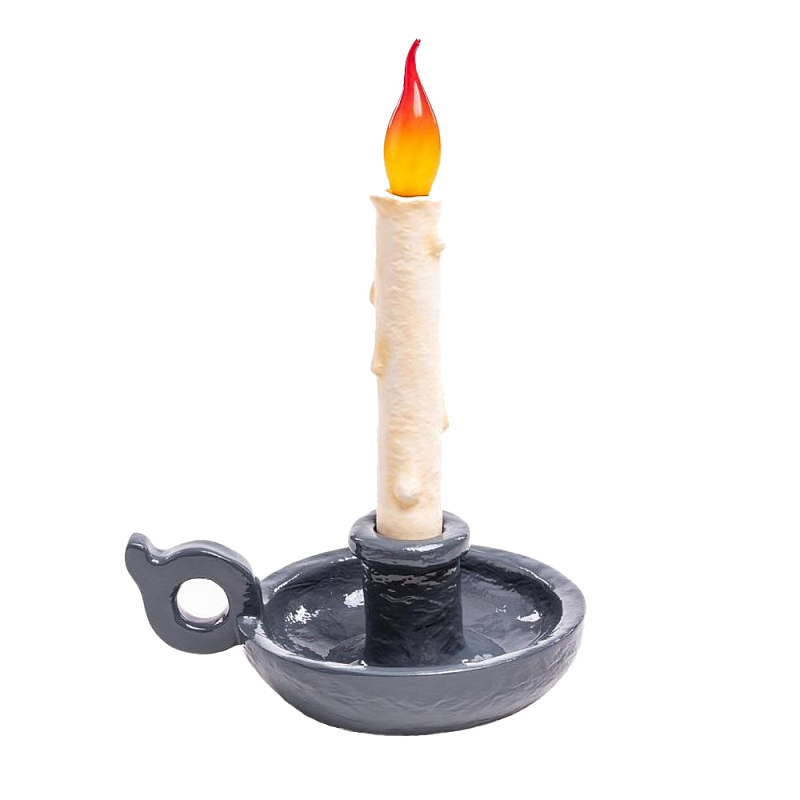 Настольная лампа Seletti Bugia grey Белый Серый Настольная лампа Seletti Bugia grey Белый Серый в Волгограде | Loft Concept