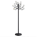 Торшер с плафонами из белых фарфоровых цветов на изогнутых ветвях Floralis варинант исполнения - 1 | Loft Concept в Волгограде