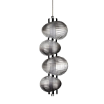 Подвесной светильник с 4-мя рифлеными стеклянными шарами Marcelh Light варинант исполнения - 1 | Loft Concept в Волгограде