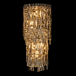 Бра с каскадом из прозрачного хрусталя и корпусом из металла цвета хром Constant Sparks варинант исполнения - 6 | Loft Concept в Волгограде