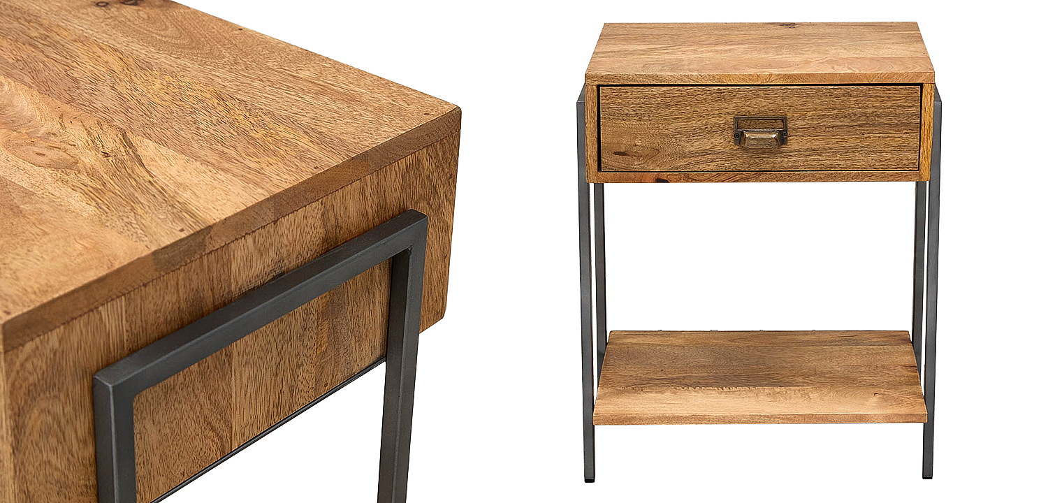 Тумбочка Dewi Loft Nightstand Тумбочка Dewi Loft Nightstand - Loft-Concept в Волгограде