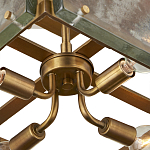 Потолочный светильник квадратный из толстого литого стекла Cast Glass варинант исполнения - 3 | Loft Concept в Волгограде