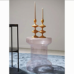 Кофейный столик стеклянный Elegant Lilac Glass Model варинант исполнения - 2 | Loft Concept в Волгограде