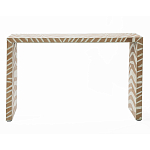 Консоль Дизайнерская Kenya Console ZEBRA Bone Inlay Beige варинант исполнения - 1 | Loft Concept в Волгограде