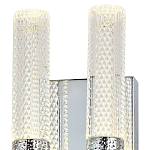 Бра с двумя плафонами Dew Drops Tube Duo Chrome Wall Lamp варинант исполнения - 3 | Loft Concept в Волгограде