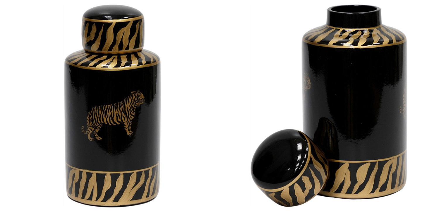 Ваза Tiger Vase black and gold - Loft-Concept в Волгограде