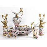 Фарфоровый подсвечник Лебедь с ангелом Asse варинант исполнения - 2 | Loft Concept в Волгограде