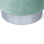 Пуф мятный велюр на металлическом основании Golden Belt варинант исполнения - 4 | Loft Concept в Волгограде