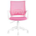 Офисное кресло с основанием из белого пластика Desk chairs Pink варинант исполнения - 2 | Loft Concept в Волгограде