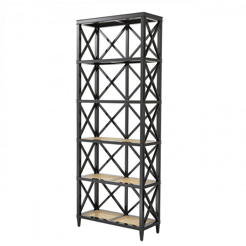 Стеллаж Eichholtz Cabinet Bahamas Черный Бежево-серый в Волгограде | Loft Concept 