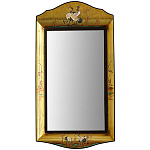Зеркало в стиле Шинуазри ручная роспись Chinoiserie Golden Birds Mirror варинант исполнения - 1 | Loft Concept в Волгограде
