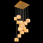 Люстра подвесная с квадратными плафонами из натурального камня Glowing Spheres варинант исполнения - 2 | Loft Concept в Волгограде