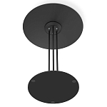 Стол журнальный с круглой бело-голубой столешницей из стекла White and Blue Marble варинант исполнения - 5 | Loft Concept в Волгограде