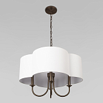 Люстра с белым текстильным абажуром Vitorino  варинант исполнения - 4 | Loft Concept в Волгограде