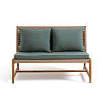 Садовый 2-х местный диван с каркасом из акации Green варинант исполнения - 6 | Loft Concept в Волгограде