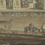 Обои ручная роспись Monuments of Paris Eau Forte on antique scenic Xuan paper варинант исполнения - 3 | Loft Concept в Волгограде