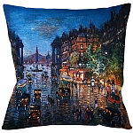 Подушка декоративная Ночной город Impressionism in Art варинант исполнения - 1 | Loft Concept в Волгограде