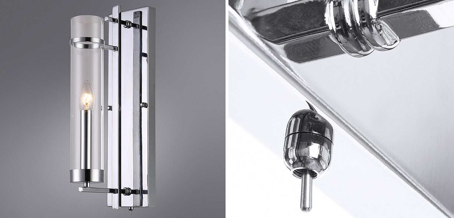 Бра Trondheim Chrome Wall Lamp Бра Trondheim Chrome Wall Lamp - Loft-Concept в Волгограде