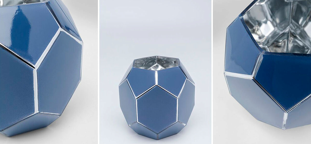 Ваза голубая Geometric Bowl Ваза голубая Geometric Bowl - Loft-Concept в Волгограде