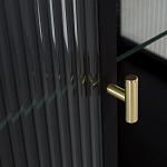 Сервант двухдверный с рифленым стеклом The Keeper варинант исполнения - 4 | Loft Concept в Волгограде