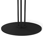 Стол журнальный с круглой бело-голубой столешницей из стекла White and Blue Marble варинант исполнения - 4 | Loft Concept в Волгограде