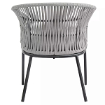 Кресло с декоративным плетением на спинке и подлокотниках Armchair Weaving варинант исполнения - 4 | Loft Concept в Волгограде