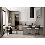 Кухонный гарнитур с фасадом в полоску Rainier Kitchen Set варинант исполнения - 3 | Loft Concept в Волгограде