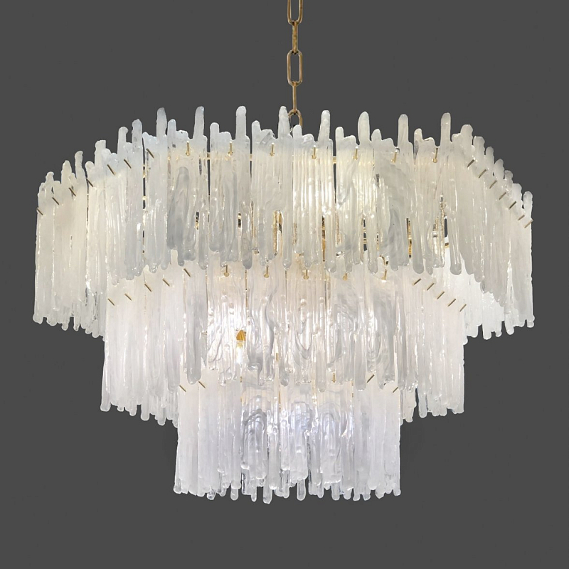 Люстра Snow Queen Chandelier Золотой Белый Люстра Snow Queen Chandelier Золотой Белый в Волгограде | Loft Concept