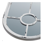 Зеркало-окно с арочным силуэтом в венецианском стиле Venetian White Mirror варинант исполнения - 2 | Loft Concept в Волгограде