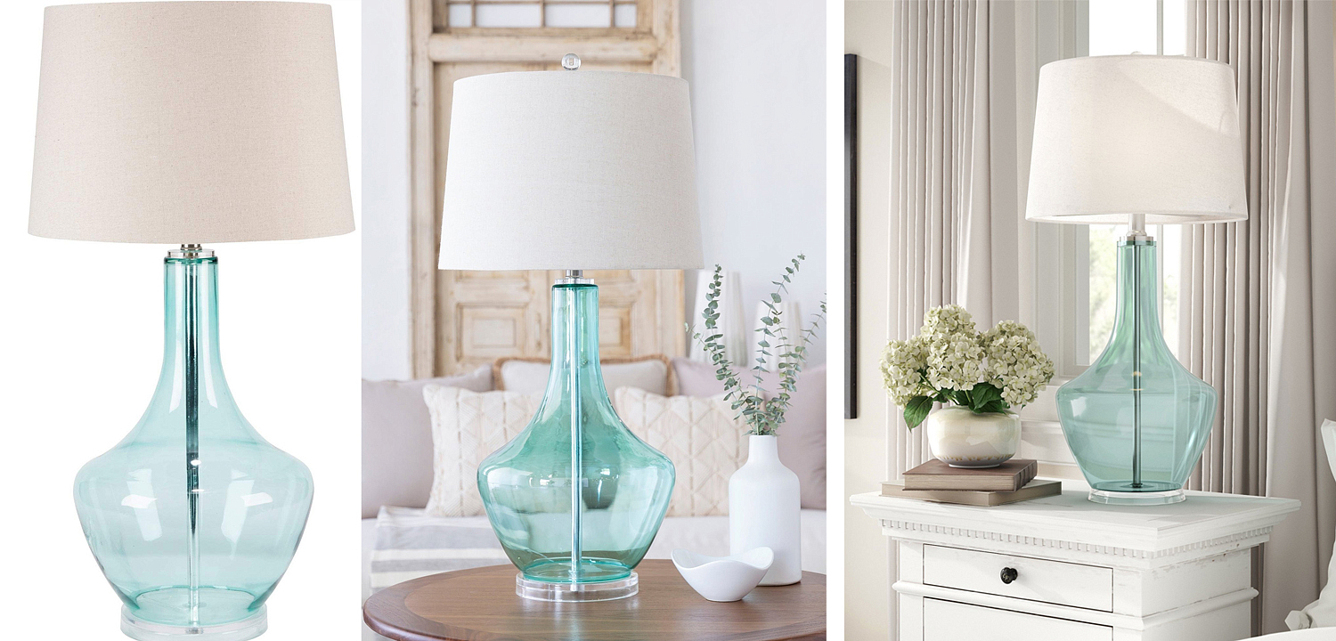 Настольная лампа Fantina Table lamp blue Настольная лампа Fantina Table lamp blue - Loft-Concept в Волгограде
