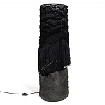 Напольная лампа черная с текстильными элементами "ЯРВИ" варинант исполнения - 8 | Loft Concept в Волгограде