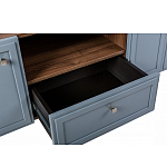 ТВ-тумба серая из массива бука с 2-мя дверками и ящиком Wenge Light варинант исполнения - 6 | Loft Concept в Волгограде